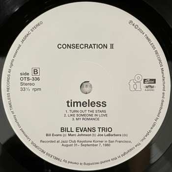 LP The Bill Evans Trio: Consecration II LTD