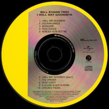 CD The Bill Evans Trio: I Will Say Goodbye