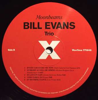 LP The Bill Evans Trio: Moon Beams LTD