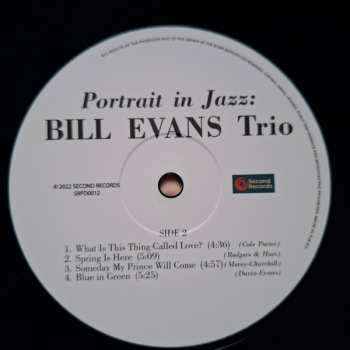 LP The Bill Evans Trio: Portrait In Jazz CLR