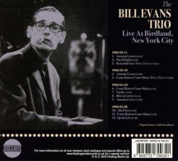 CD The Bill Evans Trio: Live At Birdland, New York City 