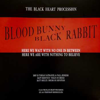 LP The Black Heart Procession: Blood Bunny / Black Rabbit LTD
