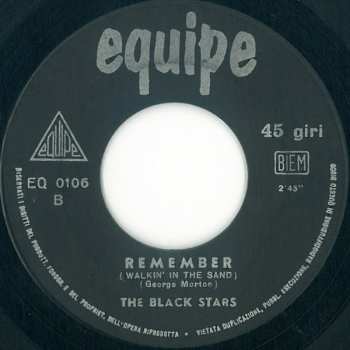 SP Black Stars: Shakin' All Over / Remember (Walkin' In The Sand)