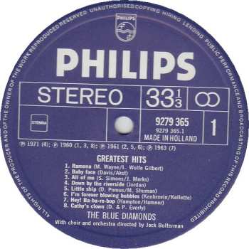 LP The Blue Diamonds: Greatest Hits