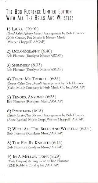 CD The Bob Florence Limited Edition: With All The Bells And Whistles