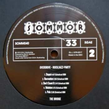 LP The Bridge: Overdrive - Rock/Jazz-Party