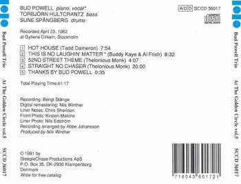CD The Bud Powell Trio: At The Golden Circle Volume 5