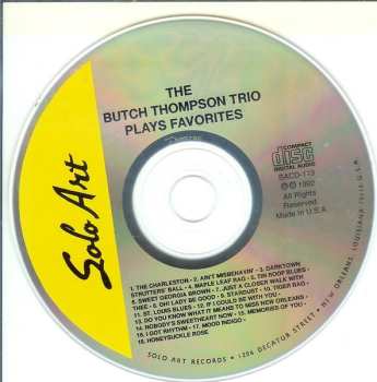 CD The Butch Thompson Trio: Plays Favorites