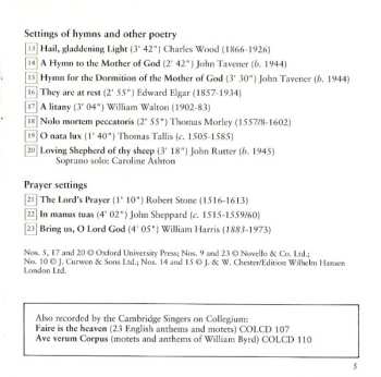CD John Rutter: Hail, Gladdening Light (Music Of The English Church)