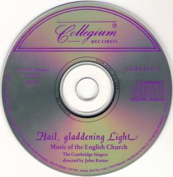 CD John Rutter: Hail, Gladdening Light (Music Of The English Church)