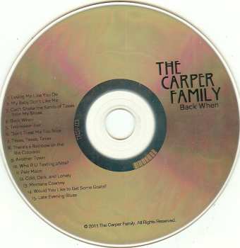 CD The Carper Family: Back When DIGI