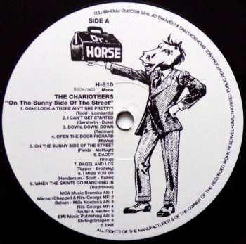 LP The Charioteers: On The Sunny Side Of The Street