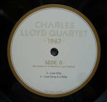3LP The Charles Lloyd Quartet: 1967 - Recorded Live At Montreux Jazz Festival LTD | NUM
