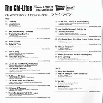 3CD The Chi-Lites: Brunswick Complete Singles Collection LTD