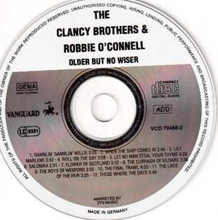 CD The Clancy Brothers: Older But Not Wiser