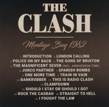 CD The Clash: Montego Bay 1982