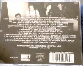 CD The Clash: On Broadway:  New York Broadcast 1981