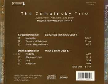 CD Dmitri Shostakovich: Elegiac Piano Trio No.2 / Piano Trio No.2 (Remastered Historical Recordings 1945/46)