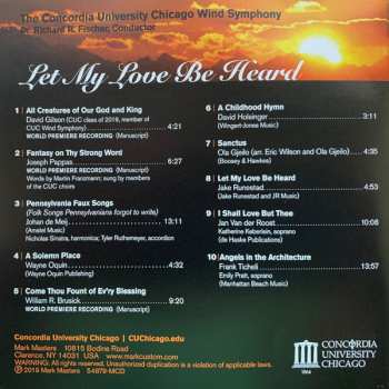CD The Concordia University Wind Symphony: Let My Love Be Heard