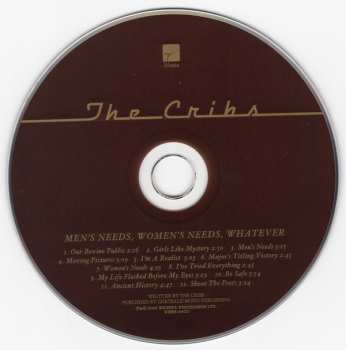 CD The Cribs: Men's Needs, Women's Needs, Whatever