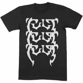 Merch The Cult: T-shirt Repeating Logo The Cult 