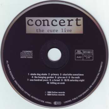 CD The Cure: Concert - The Cure Live