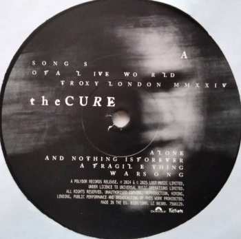 2LP The Cure: Songs Of A Lost World / Songs Of A Live World: Troxy London MMXXIV CLR | LTD