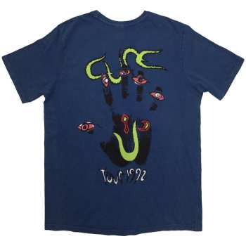 Merch The Cure: The Cure Unisex Stone Wash T-shirt: Wish Tour '92 (back Print) (medium) M