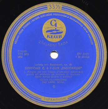 LP The Czech Philharmonic Orchestra: Symfonie Č. 6 F-Dur, Op. 68 "Pastorální"