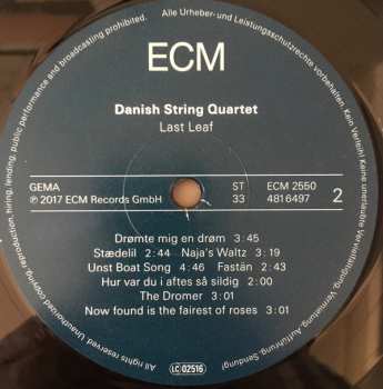 LP The Danish String Quartet: Last Leaf