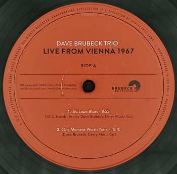 LP The Dave Brubeck Trio: Live From Vienna 1967