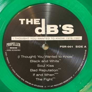 2LP The dB's: I Thought You Wanted To Know 1978-1981 LTD | CLR