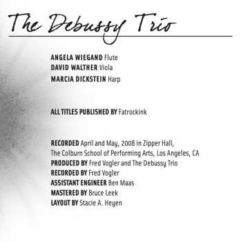 CD The Debussy Trio: Look Ahead