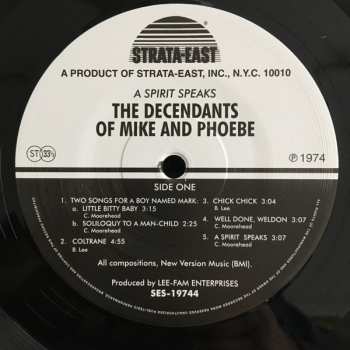 LP The Descendants Of Mike And Phoebe: A Spirit Speaks