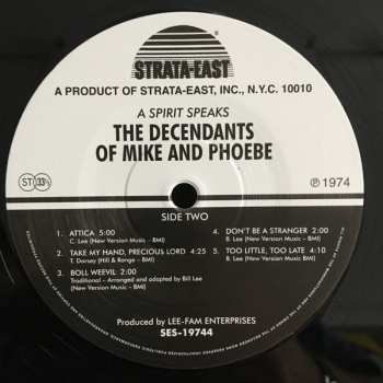 LP The Descendants Of Mike And Phoebe: A Spirit Speaks