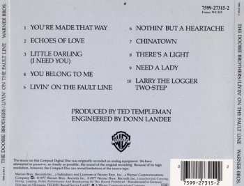 CD The Doobie Brothers: Livin' On The Fault Line