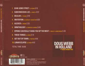 CD The Doug Webb Trio: Doug Webb In Holland