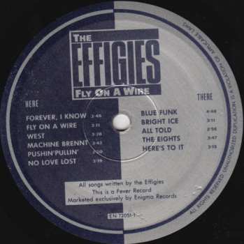 LP The Effigies: Fly On A Wire