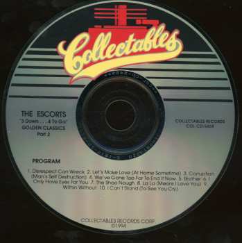 CD The Escorts: 3 Down...4 To Go Golden Classics Part 2
