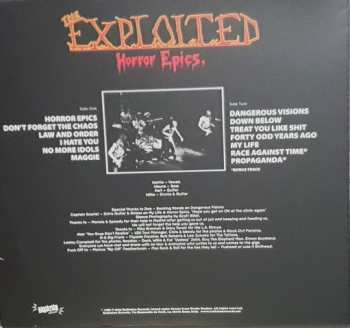 LP The Exploited: Horror Epics. CLR