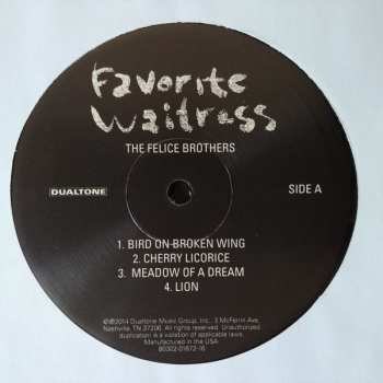 2LP The Felice Brothers: Favorite Waitress