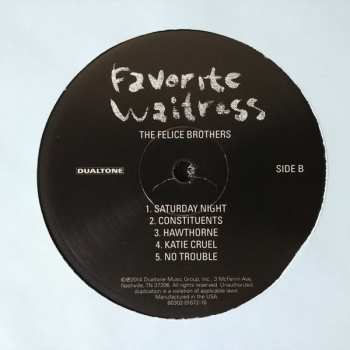 2LP The Felice Brothers: Favorite Waitress