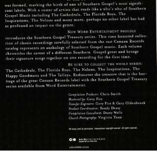 CD The Florida Boys: Southern Gospel Treasury