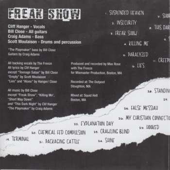 CD The Freeze: Freak Show / Crawling Blind