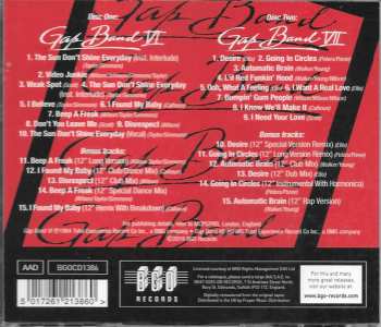 2CD The Gap Band: Gap Band VI / Gap Band VII / Plus Bonus Tracks