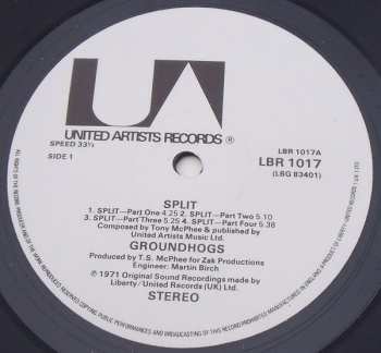 LP The Groundhogs: Split