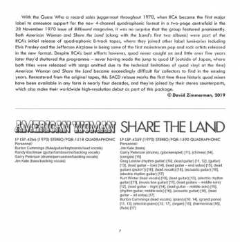 SACD The Guess Who: American Woman & Share The Land