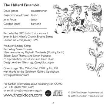 CD The Hilliard Ensemble: Hilliard Live 4