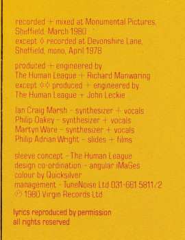 LP The Human League: Travelogue