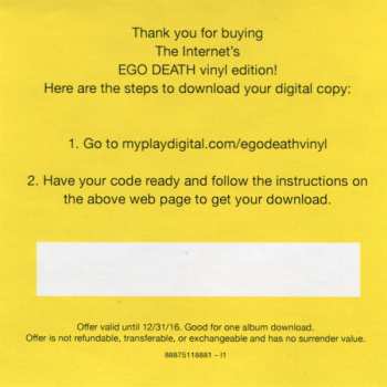 2LP The Internet: Ego Death